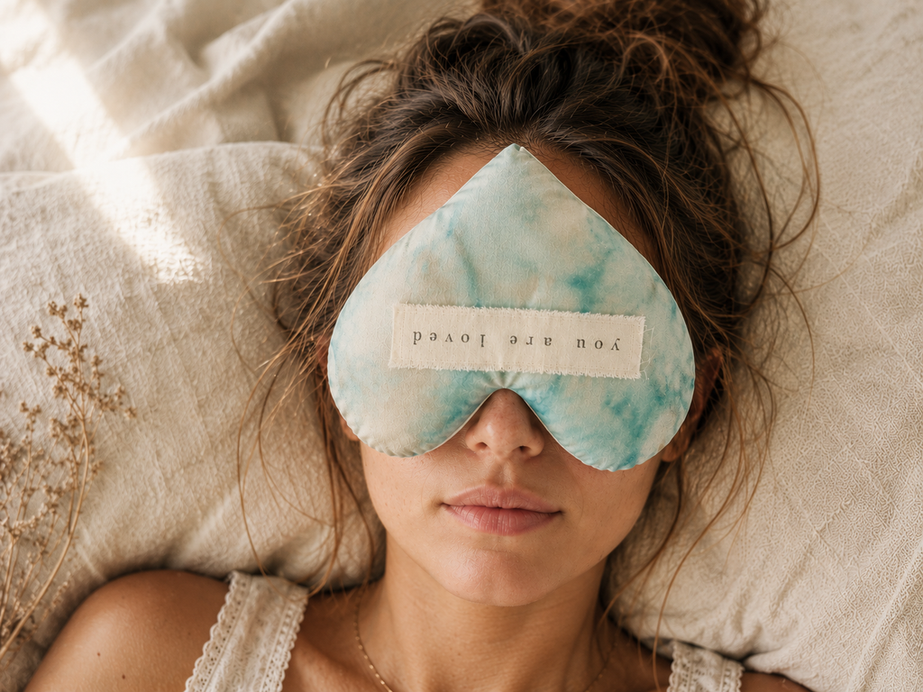 Weighted Aromatherapy Heart Eye Pillow